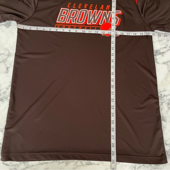 NFL Cleveland Browns Shirt Men’s Large Logo Graphic‎ T Team Apparel Stretch - Picture 5 of 7